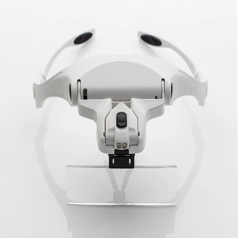 Headband 2 LED Magnifier Lamp 1x 1.5x 2x 2.5x 3.5x Magnifying Glasses Illuminated Magnifier Repair Loupe Reading Magnifying Lupa