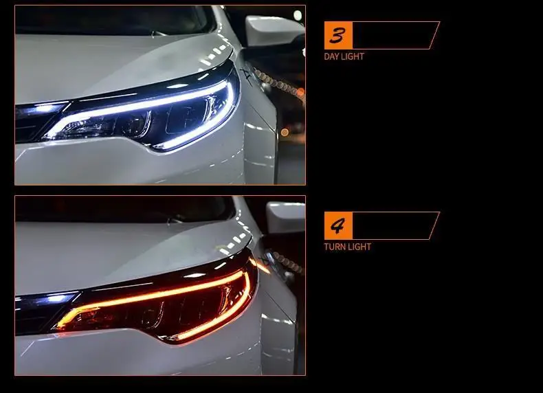 Боковые поворотники, автомобильные Neblineros Para, Автомобильные светодиодные фары в сборе, автомобильные фары, передние противотуманные фары 17 для Toyota Lewin