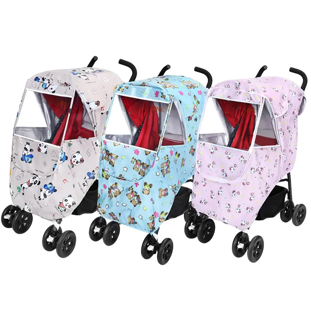 

Baby Stroller Rain Cover Universal Raincoat Baby Supplies With Rain Cover Storage Bag For Prams Stroller Accessories Car Seat