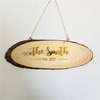 

Personalized Wooden Wedding Sign Custom Wood Sign Rustic Wedding Centerpieces Vintage Country Home Decoration