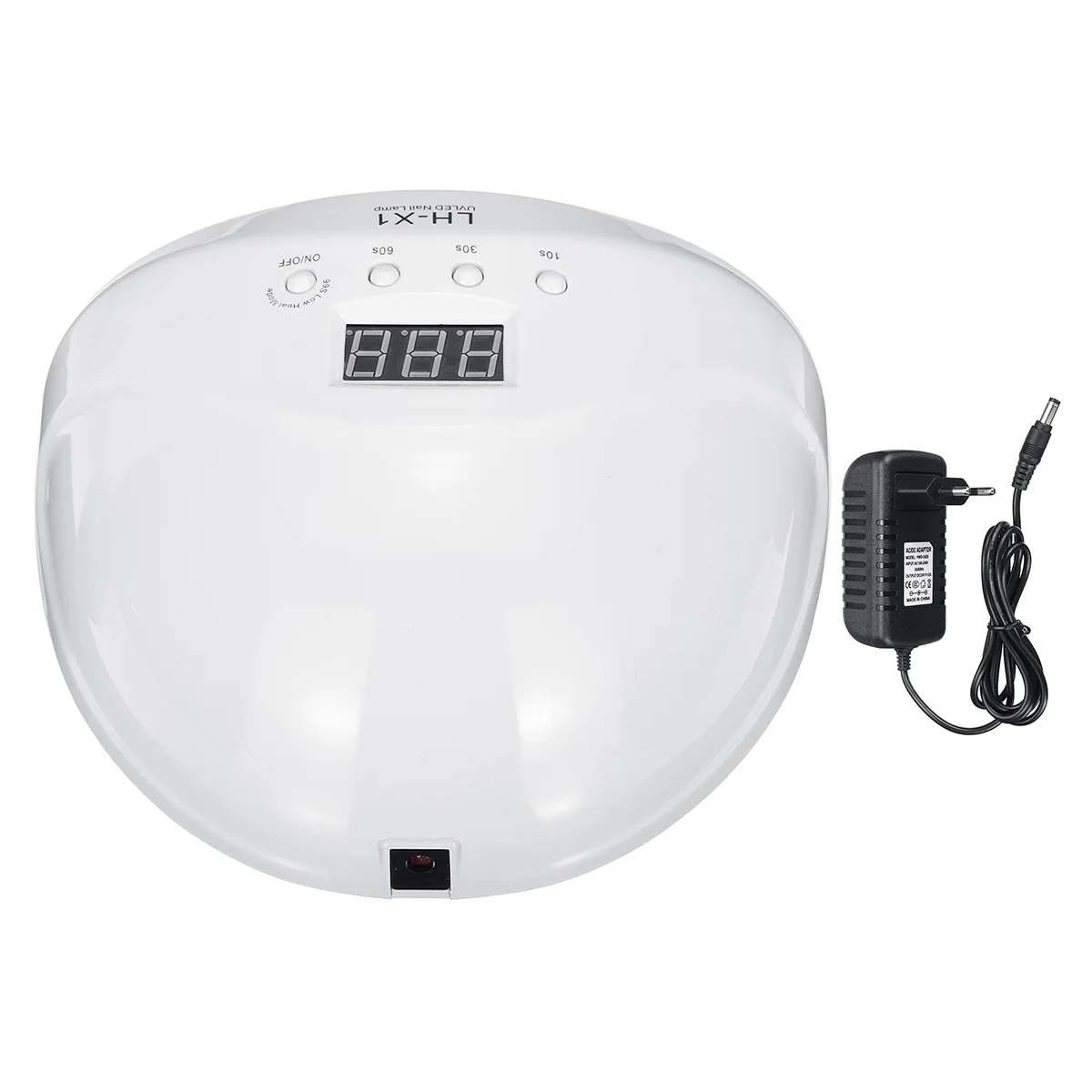 White EU Plug Сушилка для ногтей с ЖК-дисплеем, профессиональная, 55 Вт, 30 шт., СВЕТОДИОДНЫЙ УФ-светильник для ногтей, умная инфракрасная быстрая сенсорная Сушилка для ногтей - Цвет: White EU Plug