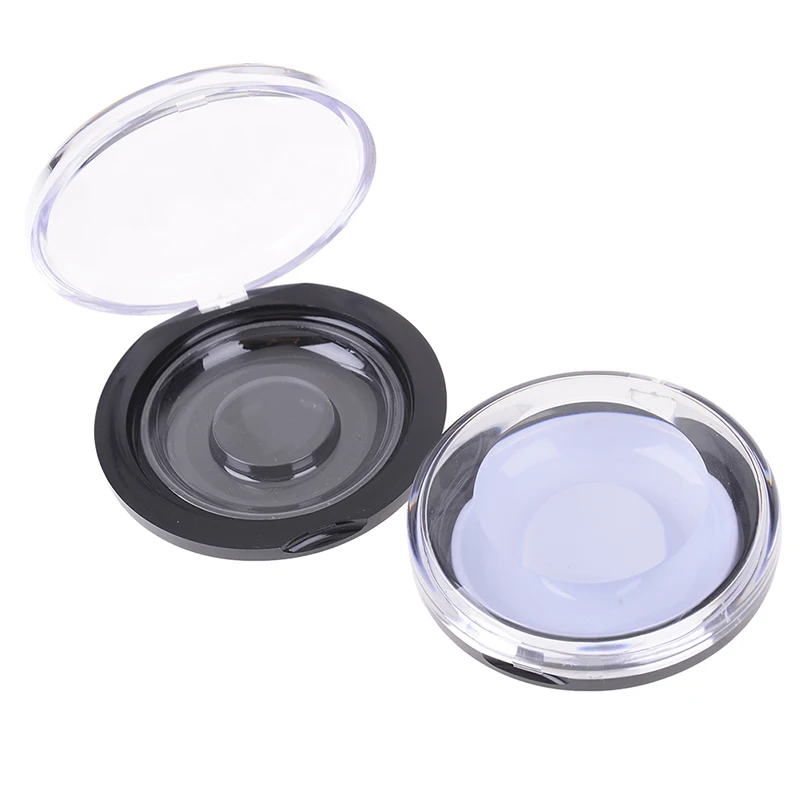 Новая круглая 3D коробка для ресниц Черная прозрачная внутренняя поддержка грива магнитные ресницы жесткая упаковка пустой чехол Коробка для хранения горячая распродажа