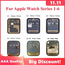 Oryginalny dla Apple Watch S1 S2 S3 S4 S5 S6 wyświetlacz LCD ekran dotykowy Digitizer Pantalla zamiennik dla Apple Watch LCD 38MM 40MM tanie i dobre opinie CN (pochodzenie) Ekran pojemnościowy 1280x720 2-3 For watch S1 S2 S3 S4 S5 SE S6 LCD i ekran dotykowy Digitizer 100 tested