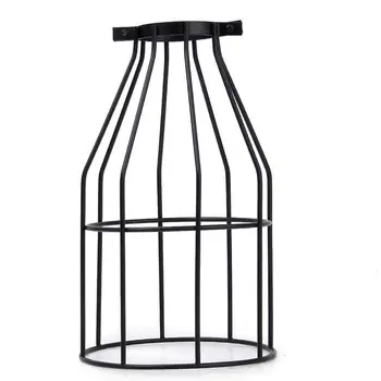 

Antique Luster Hanging Cage Ceiling Lights Hanging Pendant Wire Metallic-Black