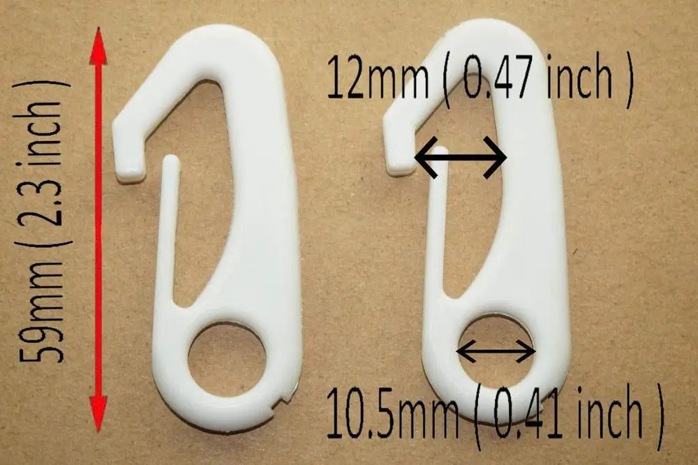 10 Pcs Nylon Flag Pole Clip Snaps Hook Flag Pole Attachment Flagpole Hardware-to Attach to Flagpole with Rope-Anti-UV,