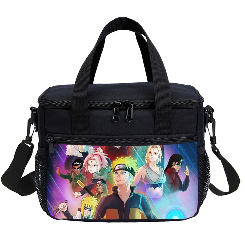 Uzumaki Naruto мультфильм сумки для обеда Uchiha Sasuke Sarada изолированная сумка холодильник