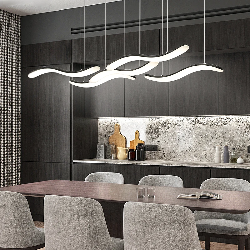 Modern LED Chandelier For Living Dining room Bar Suspension luminaire AC90-265V Lustre Pendant Chandelier for Kitchen Bar office