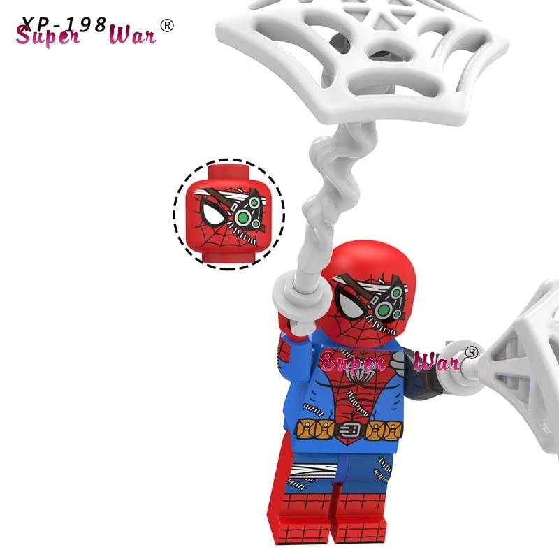 Одиночный фильм Marvel Человек-паук вдали от дома Mysterio Марии Хил Ned Liz Hydro Man Spiderman Строительные кубики, детские игрушки - Цвет: XP198