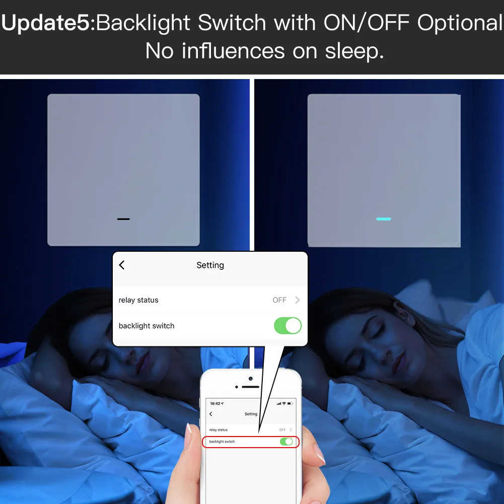 Interruptor de Luz Zigbee sem Fio Neutro sem Necessidade de Capacitor Funciona com Alexa Inteligente Moes Tuya Smart Life 2 - 3 Way Google Home Mqtt - Image 6