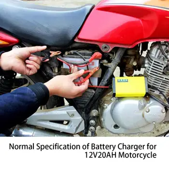

12V 20Ah Motorcycle Battery Car Reverse Short Circuit Protection Power Display Charger Battery Charger