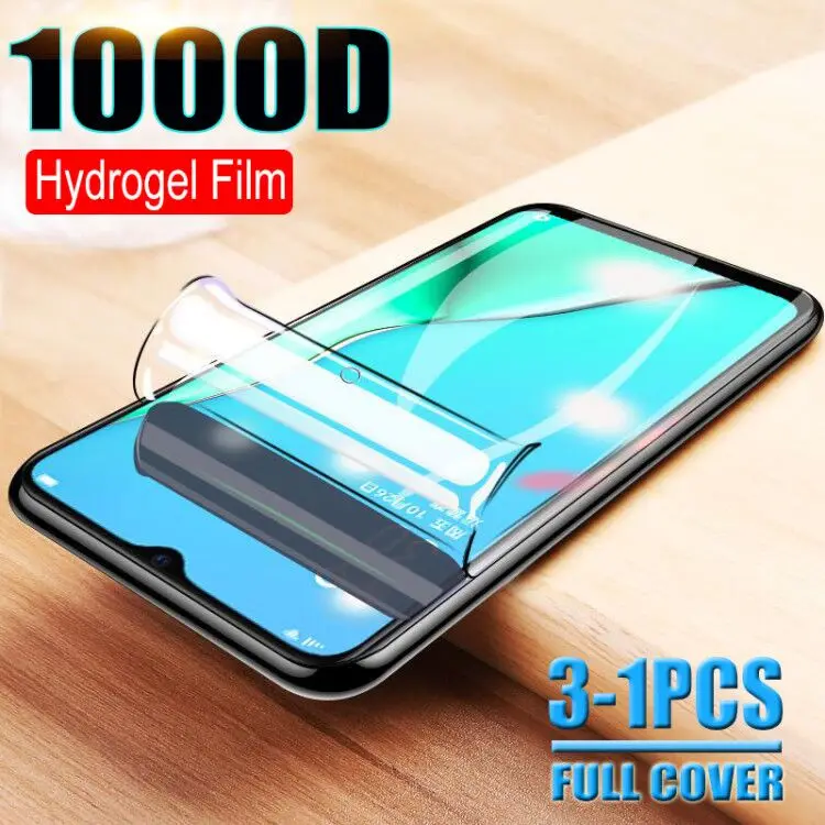 

1000D 3-1PCS Screen Hydrogel Protector Film For Samsung Galaxy A51 A10 A20 A30 A50 A70 M20 M30 A71 Full Cover Screen Protector
