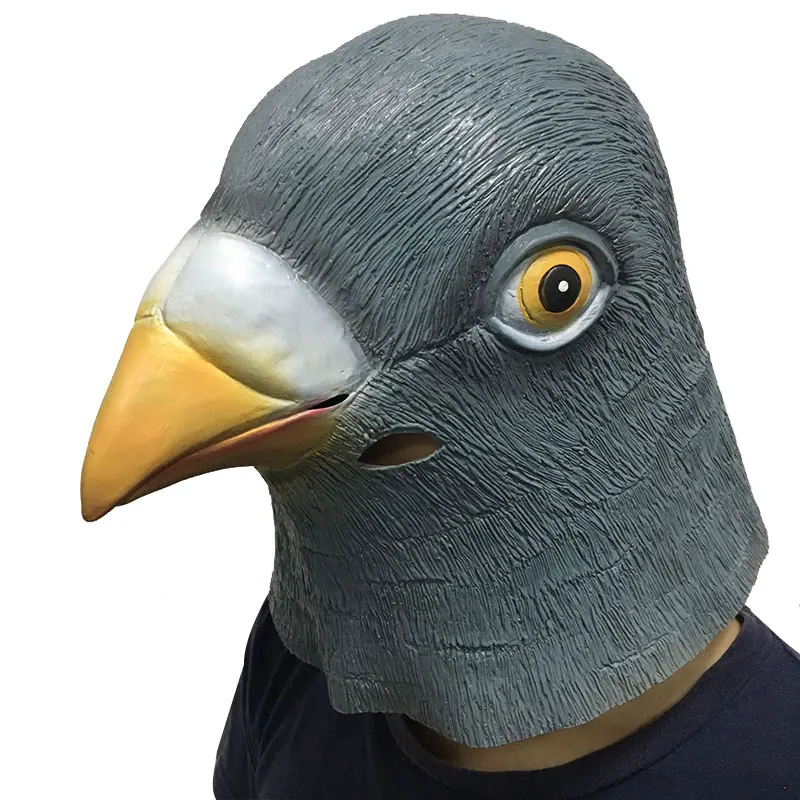 

Pigeon Headgear Mask Halloween Angry Birds Cosplay Full Face Masks Party Prank Animals Costume Joke Toy