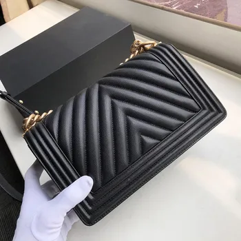 

2021New Women luxury handbags designer bag top quality genuine leather shoulder bag brand purse caviar chain crossbody bags