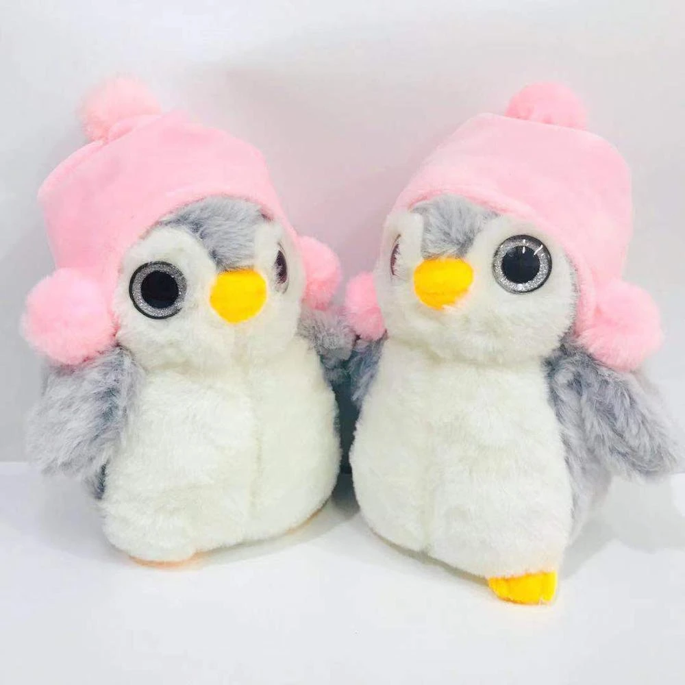 1 個 25 クリエイティブ抱きピンク帽子ペンギンぬいぐるみぬいぐるみかわいいソフトウェアペンギンぬいぐるみ人形子供のおもちゃの家の装飾 Aliexpress