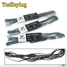 Acessórios de caça tiro com arco preto bowstrings arco cordas para arco recurvo longbow-vários tamanhos, 48