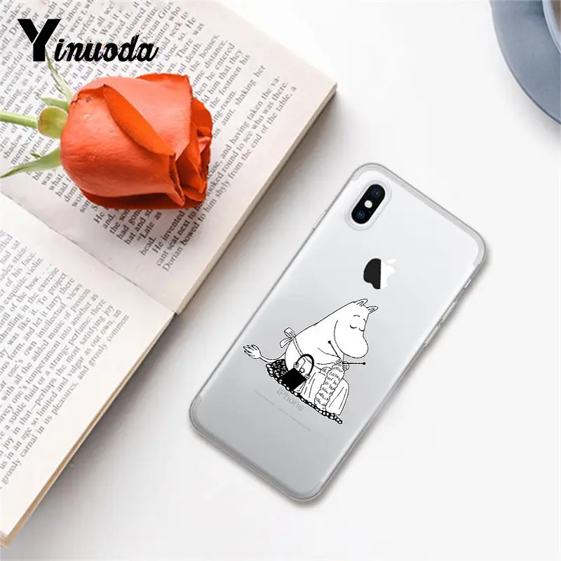 A2 Yinuoda hippo Moomin чехол мягкий чехол для iPhone X XS MAX 6 6s 7 7plus 8 8Plus 5 5S SE XR 10 - Цвет: A2