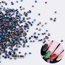 Нью-Йорк шторм 1,2 Размер маникюрные микро-сверла 14400 зерна с острым дном Хрустальные стеклянные стразы украшения для ногтей аксессуары