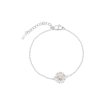 

Summer Style Small Daisy Silver Gold Sunflower Chrysanthemum Clavicle Women's Fashion Bracelet