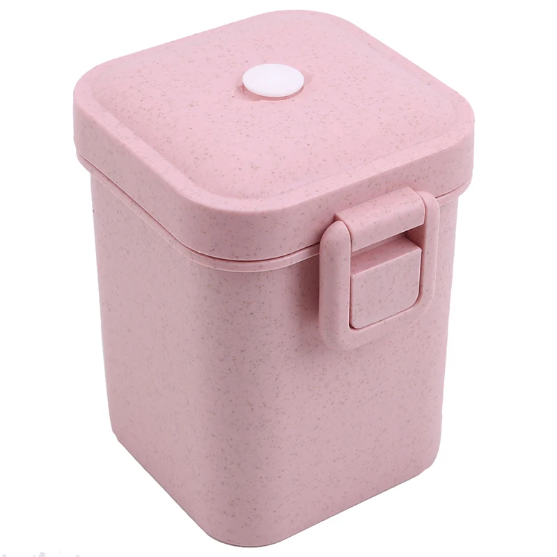 Reusable Wheat Straw Soup Cup Microwave Heating Tank High Quality Anti-scalding Square Buckle Sealing Soup Pot