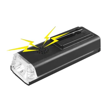

USB Rechargeable Front Headlight Portable Aluminum Alloy Alarm Horn Super Bright Bike Light Set Outdoors Cycling Accessories