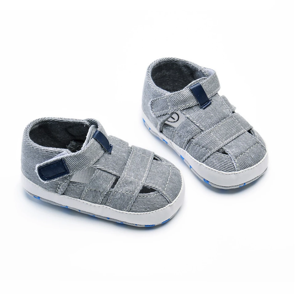 Baby Canvas Sandal For Baby Boys Girls Spring Summer Soft Bottom Anti-Slip Pre-Walker New First Walker Infant Toddler