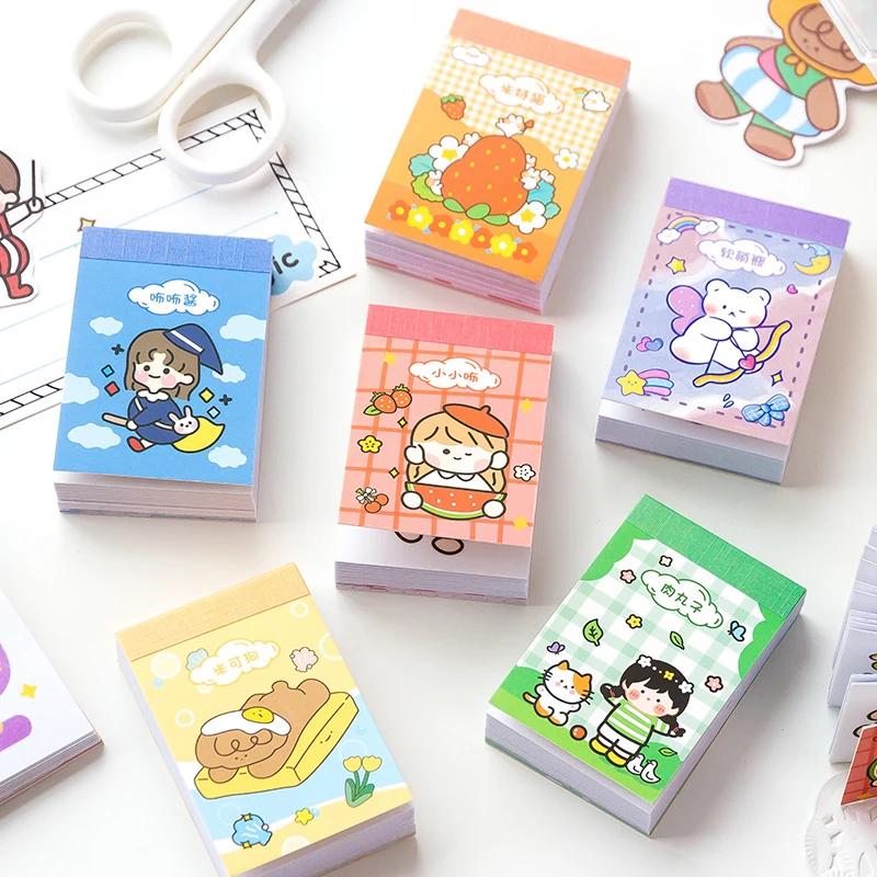 Soft set beans Journal Decorative Kawaii Cartoon Stationery BOOK Stickers Scrapbooking DIY Diary Album Cute girl cat Stick Lable afbeelding