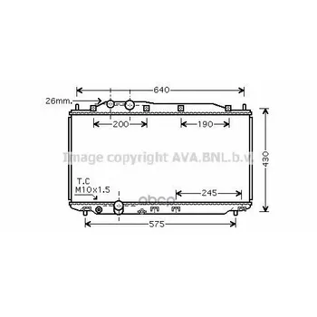 

Radiator cooling Honda Civic VIII Ava art. hd2191