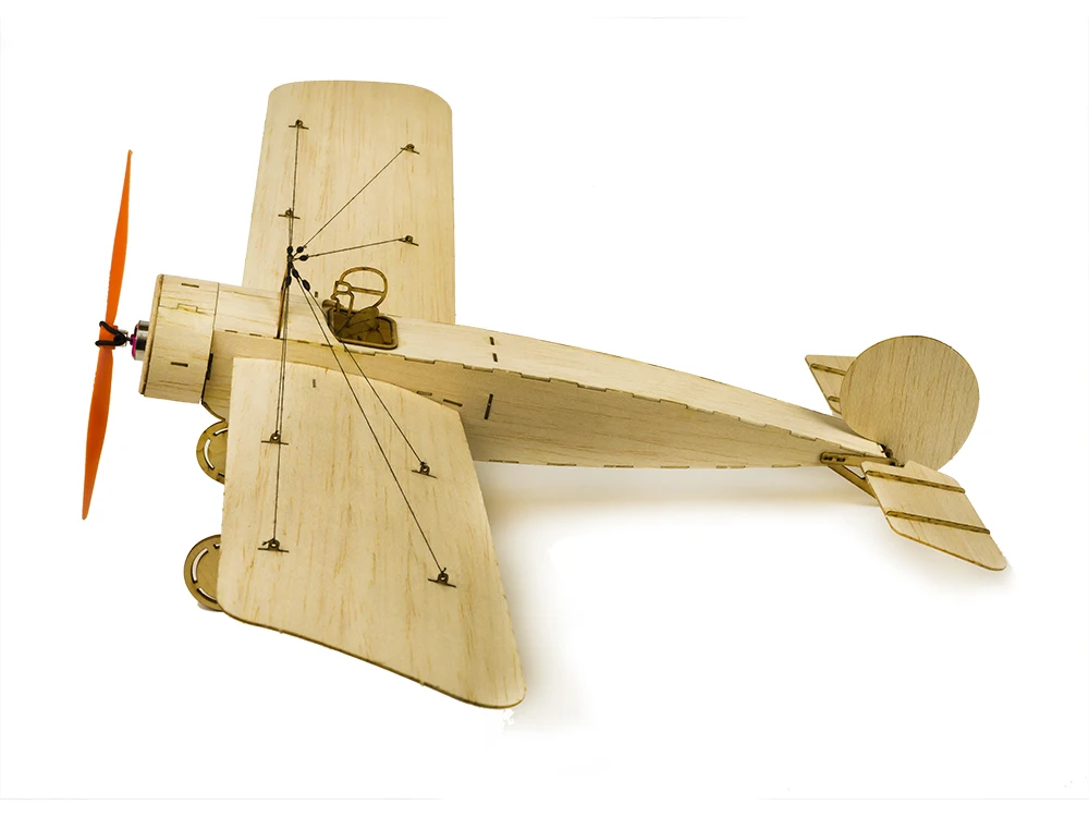 K8 Fokker E.III Eindecker WW1 бойнер 420 мм Micro RC BalsaWood лазерная резка строительный комплект