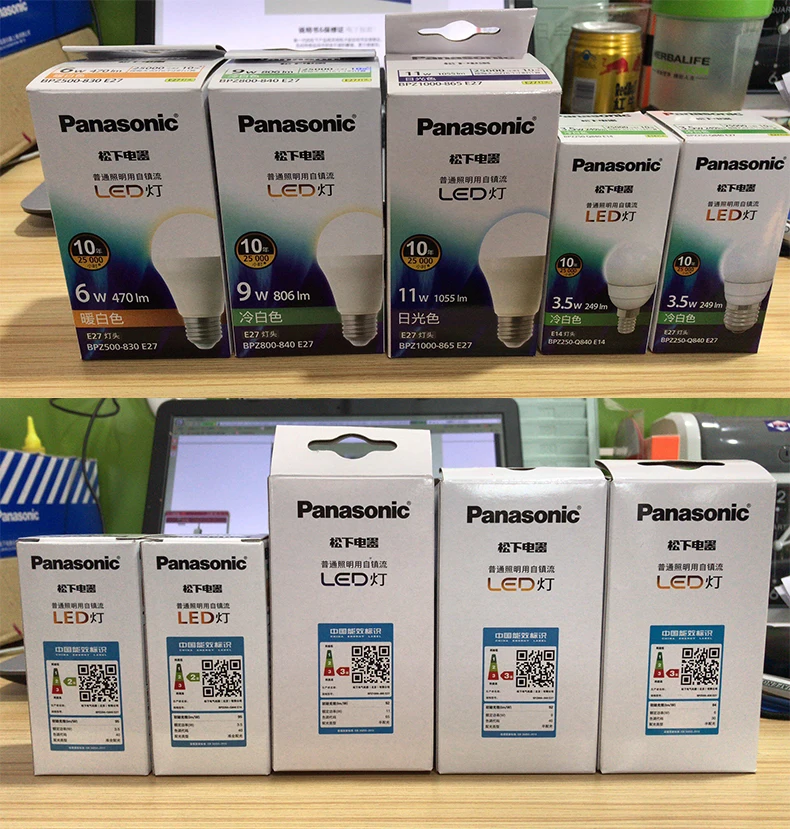 Panasonic E27 E14 светодиодный лампочка лампы 3,5 Вт 6 Вт 9 Вт 11 Вт Светодиодный светильник лампа AC 220 В 230 в 240 В Bombilla Точечный светильник Холодный/теплый/Дневной светильник белый