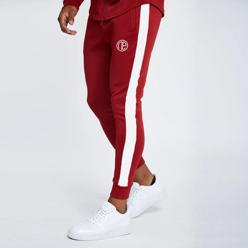 Red Новинка, весна-осень, фирменные спортивные мужские спортивные штаны, спортивные штаны, высокое качество, штаны для бодибилдинга - Цвет: Red