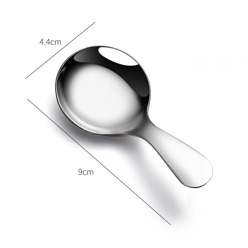 Cute Mini Stainless Steel Kids Spoon Ice Cream Spoon Short Handle Sugar Spice Spoon Small Tea Coffee Scoop Kitchen Accessories (7)