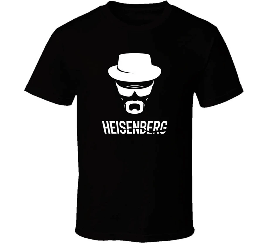 HEISENBERG Новая Винтажная рубашка черная белая футболка Мужская Бесплатная доставка