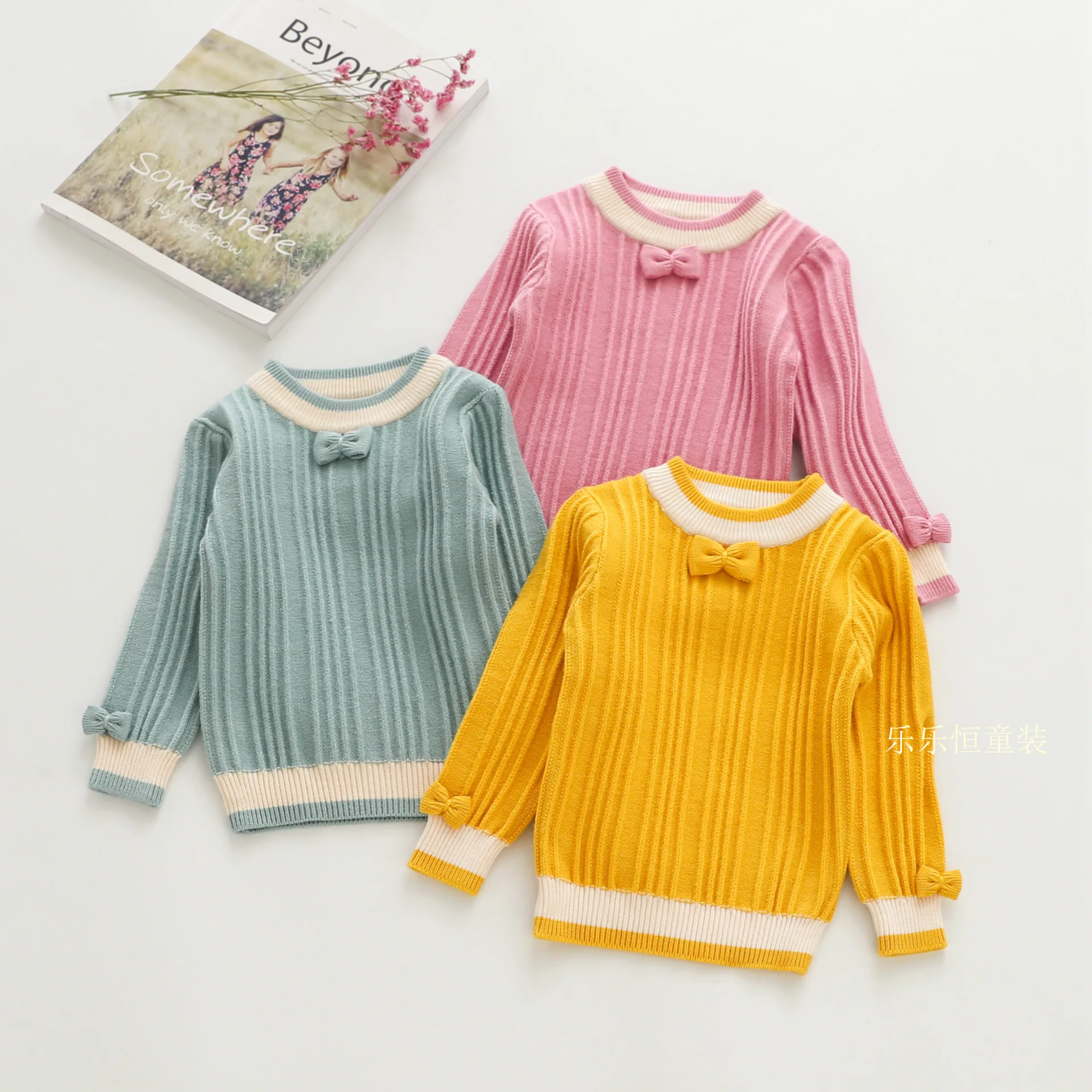 

Le Constant Girls Autumn 2018 Kids' Sweater Pullover Childrenswear Sweater