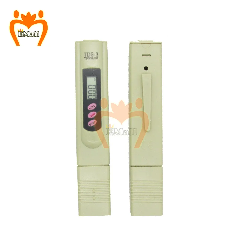 Digital PH EC TDS Meter Tester Temperature Pen Water Purity PPM Filter Hydroponic for Aquarium Pool Water Monitor 0-14 PH 0-9990