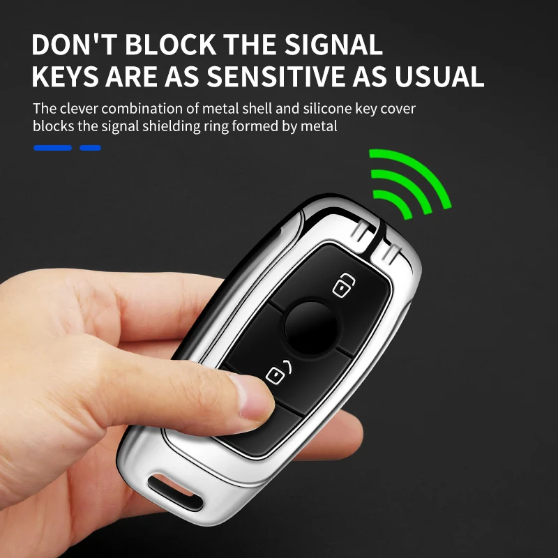 Portachiavi-in-metallo-con-telecomando-per-auto-portachiavi-per-Mercedes-Benz-classe-A-C-E-S.jpg Portachiavi in metallo con telecomando per auto portachiavi per Mercedes Benz classe A C E S classe G GLC CLE CLA GLB GLS W177 W205 W213 W222 X167 borsa AMG - Portachiavi in metallo con telecomando per auto portachiavi per Mercedes Benz classe A C E S