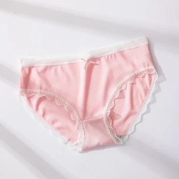 

LUOCHEN Intimates underwear women Cotton Panties Underwear Briefs Lingerie Breathable Panty ropa interior femenina tanga S1752