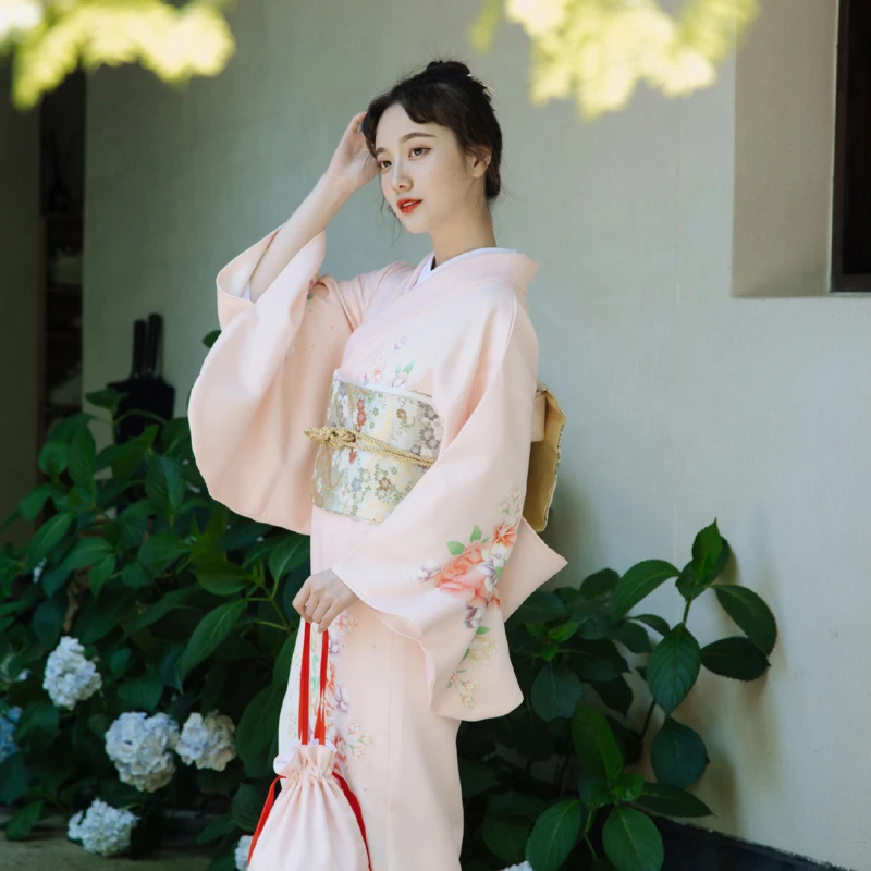 Disfraz de Kimono Japonés Tradicional color pastel para mujer