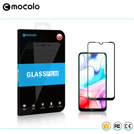 Mocolo 2.5D 9 H полное покрытие закаленное Стекло пленку защитное стекло на для ксиоми редми 8 8A редми8 редми8A 8 A Xiaomi Redmi 8 8A 3/4 32/64 ГБ Global version защитной Экран - Цвет: Black