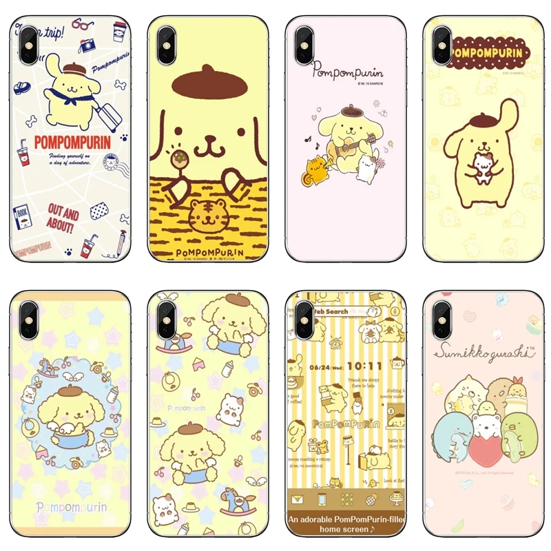 Мультяшный милый pompompurin для iPhone XR X XS Max 8 7 6s 6 plus SE 5s 5c 5 iPod Touch аксессуары чехол