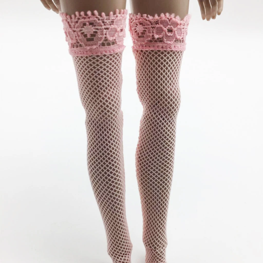 1/6 Doll Lace Stocking Socks for 12inch TTL Enterbay Action Figure Girl Body