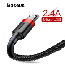 Baseus 2.4A Micro USB кабель Быстрая зарядка USB кабель для передачи данных для Android мобильного телефона usb зарядный шнур для samsung Xiaomi huawei