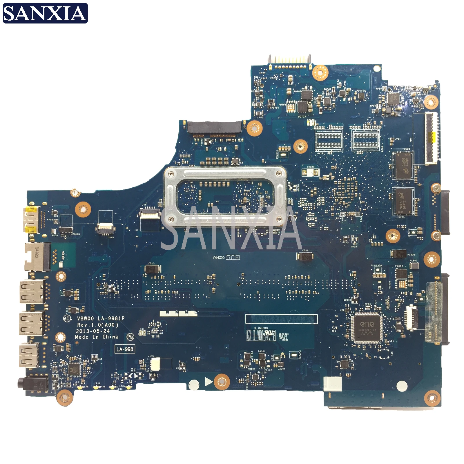 wonderful  KEFU LA-9981P Laptop motherboard for Dell Inspiron 15R-3537 5537 original mainboard I5-4200U HD8670