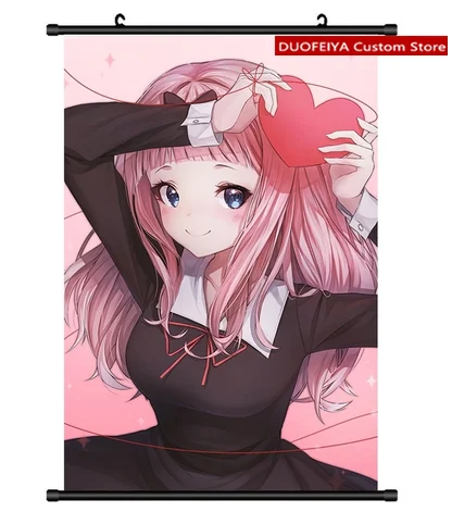 Anime kaguya-sama amor é guerra temporada 2 fujiwara chika rolo de parede  mural cartaz de parede pendurado decoração da sua casa coleção - AliExpress