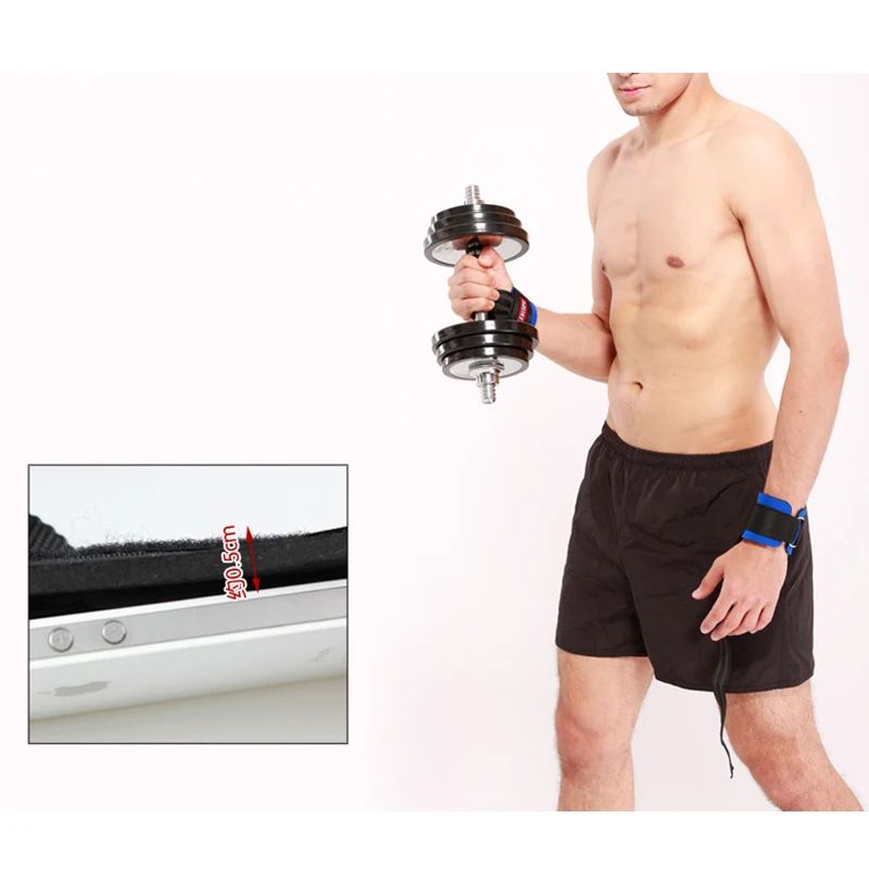 2* Gym Weight Lifting Wrist Training Straps Grip Support Wraps Anti-skid Durable