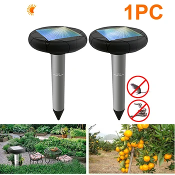 

Snake Mouse Ultrasonic Pest Repeller With LED Light Mole Gopher Yard Solar Powerd Lawn Spikes Deterrent Outdoor Garden Animal
