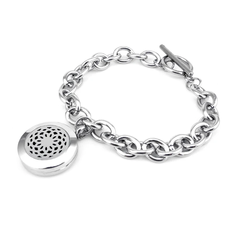 BSH06-3 Essential Oil Diffuser Locket Bracelet