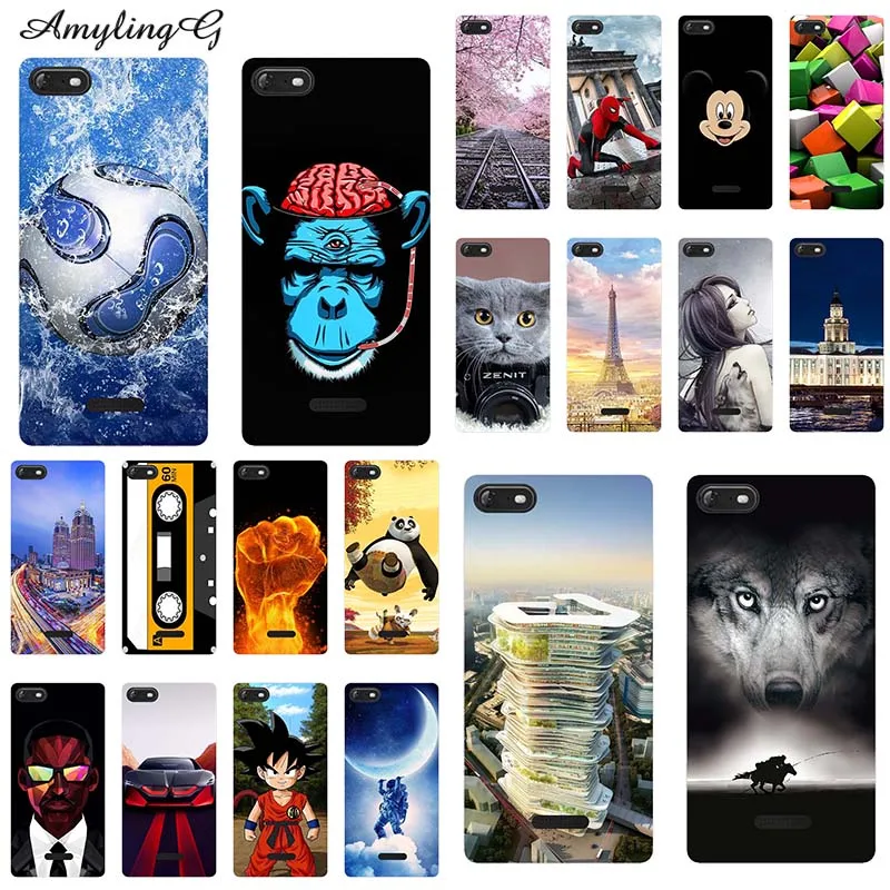 

Phone Case For Wiko Tommy3 5.45" Print For Wiko Tommy 3 Colorful Rose Wolf Animal Skin Coque Patterned Phone Shell Soft Silicone