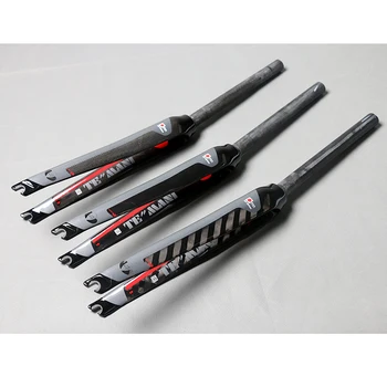 

TEMANI 700C Racing Road bike T800 3K UD 12K full carbon fibre bicycle fork carbon front fork Track Fixed Gear hard fork 350g