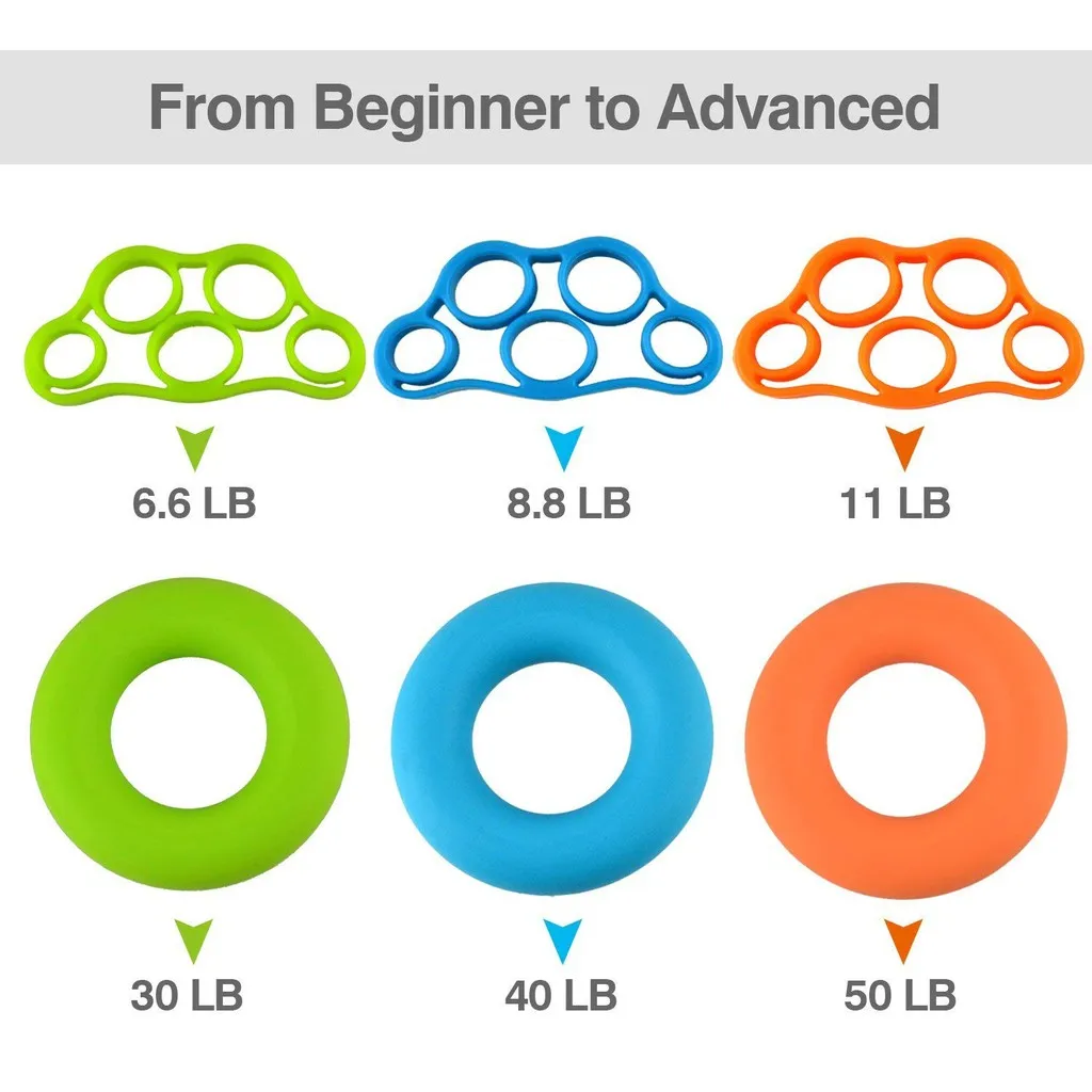 Силиконовый эспандер тугой для пальцев, тренажер с сопротивлением, повязка на запястье, Йога, носилки ручной эспандер, упражнения