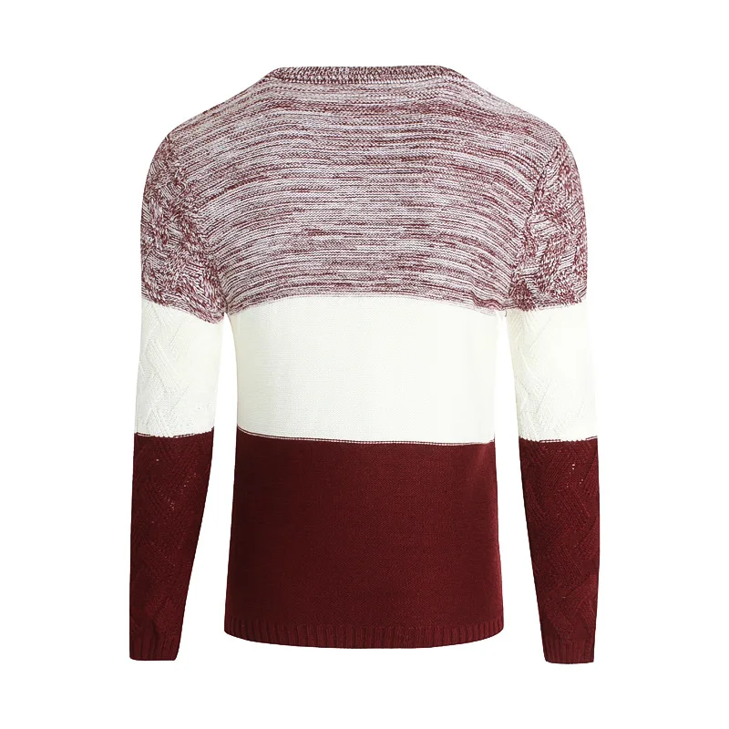 

men's Korean version sweater round collar long sleeve bottom knitted sweater autumn and winter style